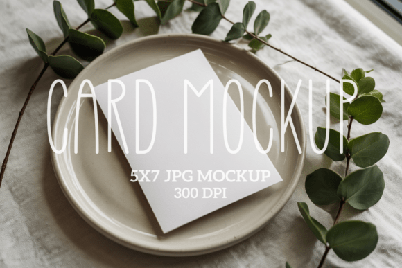5x7 Greetings Cards Mockup 19: Elevate Your Design Presentations