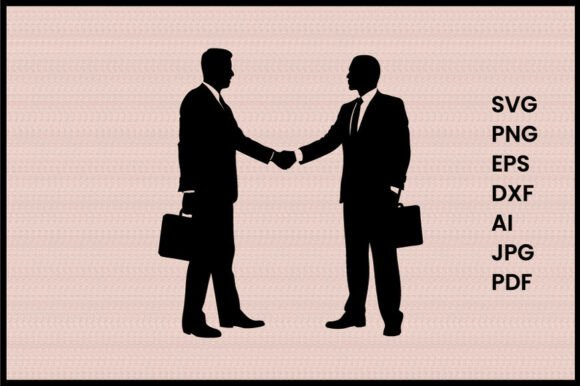 Business Deal Closing Illustration Silho