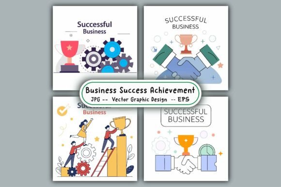 Business Success Achievement Vector