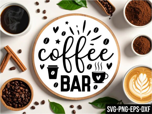 Coffee Bar Round Sign Svg: A Versatile Design for Creative Projects