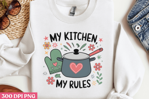 Kitchen Quotes Sublimation PNG 9: A Versatile Design for Creative Projects